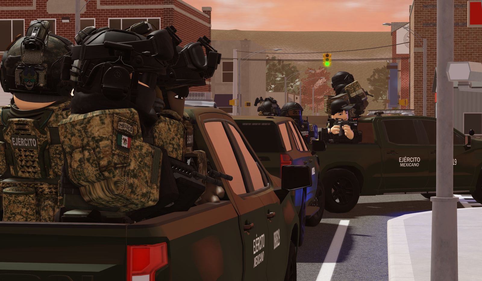 Convoy del Ejército Mexicano en Guasave Roleplay
